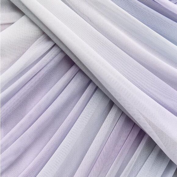 ZARA DRAPED PRINTED TULLE DRESS - Picture 2 of 8